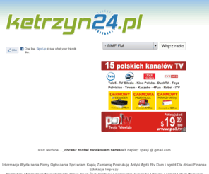 ketrzyn24.pl: Ogłoszenia Ketrzyn, bezpłatne ogłoszenia praca, oferty nieruchomości, ogłoszenia motoryzacyjne, firmy
Ketrzyn24.pl to internetowy portal społecznościowy. Znajdziesz tutaj ogłoszenia drobne, katalog firm oraz dowiesz się o bieżących sprawach dotyczących miasta i okolicy. 