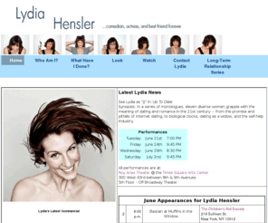 lydiahensler.com: Lydia Hensler
Lydia Hensler's Home Page