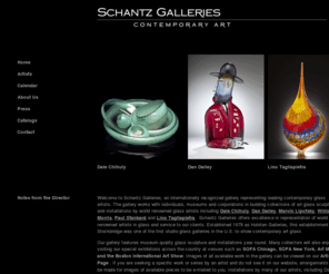 schantzcontemporaryart.com: Glass Sculpture-Contemporary Art, Glass-Art, Glass Installations, Dale Chihuly, Lino Tagliapietra, Dan Dailey
Our online glass gallery features fine art glass sculpture by contemporary artists such as Dale Chihuly and Lino Tagliapietra. Contemporary art glass sculpture by world renouned artists.