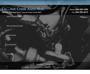 coconutcreekautomall.com: Coconut Creek Automall - Serving Coconut Creek, FL
Serving Coconut Creek, Florida (FL), Coconut Creek Automall is the best place to purchase your next vehicle. See our many online deals and specials today!