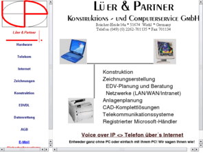 evjudra.de: Lüer & Partner
Konstuktions-
                                                       und Computerservice