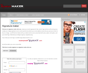 signature-maker.com: signature maker|free email signature maker
online email signature maker create signature for email and forum easy and fast