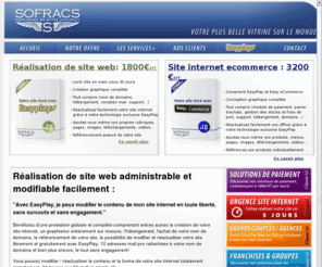 realisationdesiteweb.com: Réalisation de site web administrable et modifiable facilement
Réalisation de site web. Avec EasyPlay, je peux modifier le contenu de mon site internet en toute liberté et sans aucun surcout ni engagement. 