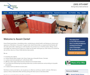 cherrycreekdentistonline.com: Ascent Dental - Cherry Creek Dentists
Ascent Dental offers Cherry Creek and Denver area residents exceptional dental care.