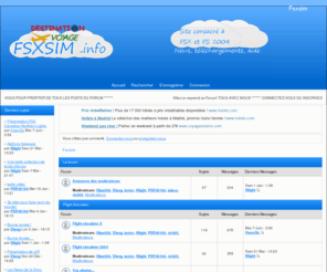 fsxsim.info: Forum FS
Forum sur le jeu FSX! (Téléchargements, news, aide, bla-bla, ...)