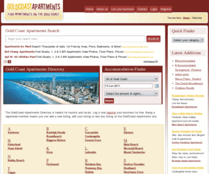 goldcoast-apartments.com: Gold Coast Apartments
Gold Coast Apartments offers your Gold Coast Apartment a free, fast and easy listing