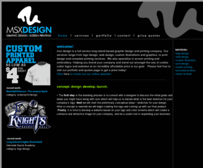 msxdesign.com: msx design : long island graphic design & screen printing
