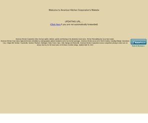americankitchencorporation.com: American Kitchen Corporation - Kitchen Renovations & Remodeling for North Carolina
See pictures, prices and reviews for American Kitchen Corporation’s North Carolina kitchen sale from March 6, 2010 to April 1, 2010.  American Kitchen Corporation provides complete kitchen packages that are priced 50% to 65% off retail prices in Raleigh, Cary, Pittsboro, Southern Pines, Apex, Holly Springs, Sanford and Garner, North Carolina.