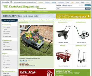 hayneedlescartsandwagons.com: Shop Garden Carts & Wheelbarrows at CartsandWagons.com
Huge selection of Garden Carts, Wheelbarrows and Wagons at CartsandWagons.com. Shop online now and save on Garden Carts and Wagons.