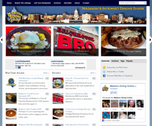 madisondiningonline.org: Madison WI Restaurants and Dining Guide, Blog, Reviews, Food, Entertainment - Madison Dining Online
Madison area restaurant and dining guide, restaurant listings, reviews, links menus