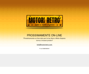 motoriretro.com: Motori Retrò - Accessori, ricambi e documenti per auto e moto d'epoca
MTORI RETRO' annunci gratuiti: tutto per la tua auto e moto d'epoca. 