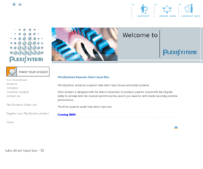 plexisystems.com: PlexiSystems - Superior Tube Direct Input Box and Audio Systems DI
PlexiSystems PlexiOne - Superior Tube Direct Input Box and Audio Systems - direct input box