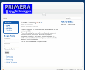 primeraconsulting.com: Primera Consulting, Inc.
Primera Consulting - Medical software development services.