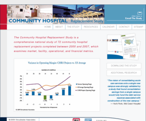 replacement-hospital.org: Community Hospital Replacement Study | Replacement Hospitals
The Community Hospital Replacement Study is a comprehensive national study of 72 replacement hospital projects completed between 2000 and 2007, which examines market, facility, operational, & financial metrics.