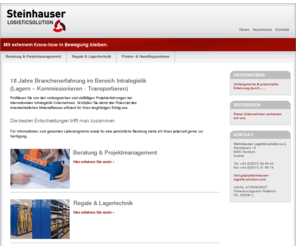 steinhauser-logisticsolution.com: Steinhauser - Logisticsolution: Home
Steinhauser Logisticsolution hat 18 Jahre Erfahrung bei Logistikplanung fr Lager- und Kommissionersystem, Regale, Betreibseinrichtungen und Frdersysteme.