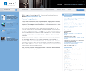 doarlit.com: DOAR Litigation Consulting - Trial Consulting, Jury Consulting, Discovery Consulting
DOAR is the current leader in the litigation consulting market covering information, technology and consulting services. Committed to the highest level of customer service and technological innovation, DOAR helps clients through every facet of the litigation process including Document Management, Electronic Discovery, Jury Consulting, Trial Consulting, Graphics Strategy and Design, and Trial Presentations.