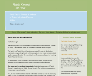 rabbi-kimmel-for-real.com: The Rabbi Kimmel for Real Source of Real Rabbi Kimmel Information
 Rabbi Yitzchak Kimmel | Direct Testimonials of Rabbi Kimmels abilities and Work 