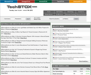 techstox.com: Tech Stocks  - articles - research - commentaries - charts - TechStox.com
