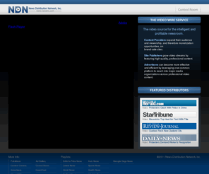 worldsports-iq.com: NDN | News Distribution Network, Inc. | The Video Wire Service
NDN (News Distribution Network, Inc.) is the video wire service for the profitable newsroom. No cost syndicated video and live streaming for publishers, video monetization for content providers, & targeted audiences in branded environments for advertisers.