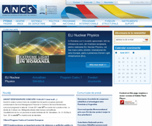 ancs.ro: Site oficial Autoritatea Nationala pentru Cercetare Stiintifica
