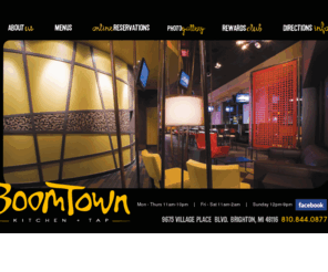 boomtownkitchen.com: BoomTown Kitchen
BoomTown Kitchen + Tap is a cool, contemporary restaurant, lounge, “gastropub”, and even “sports” bar all rolled into one.