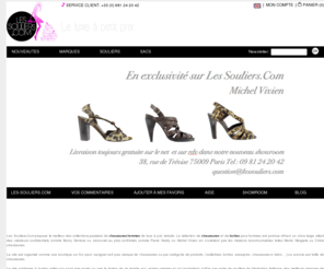 les-souliers.com: Chaussures Femmes & Bottes Femmes : Vente de chaussures de Luxe a prix reduits sur LesSouliers.Com
Les souliers est un site de vente de chaussures de luxe pour femme qui propose de la vente en ligne des plus grandes marques de chaussure pour femmes.