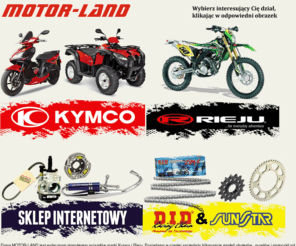 motor-land.com.pl: Quady, Tuning skuterów, Części do skuterów, motocykli : Motor-Land
Importujemy i sprzedajemy quady, odśnieżarki, skutery, części do skuterów i motocykli, łańcuchy, zębatki. Zapewniamy serwis pogwarancyjny oraz tuning skuterów i motocykli.