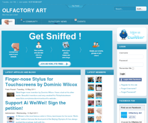 olfactoryart.net: About Olfactory Art
Olfactory Art, the place to connect with professionals in the olfactory world. Promote your skills as perfumer, fragrance creator or artist working with scents. A website dedicated to olfactory art.