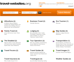 travel-websites.org: Travel Websites Directory
Travel websites directory is a free directory service with travel related white and yellow page listings.