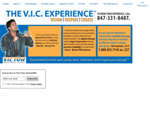 victorpacini.com: Iowa City Motivational Speaker | Cleveland OH Entertainer | Keynote
Do you need a Keynote or Motivational Speaker to come to your school near Iowa City or Cleveland OH? Victor Pacini is the entertainer you need!