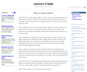 answerguide.org: Answer Guide — Your Complete Answer Resource
Your Complete Answer Resource