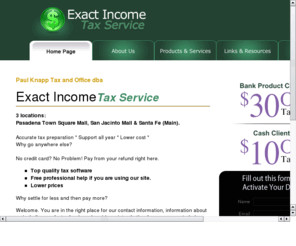 exactincometaxservice.com: Income Tax Preparation for Individuals
Find our office for low cost high quality income tax preparation for individuals