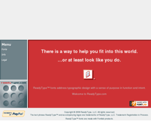 readytype.com: ReadyType™
ReadyType is a font developer and identity definer.