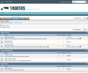 trikers.net: Categories - Trikers Forum
. Categories - Trikers Forum