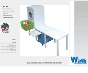 wirth-atlas.de: ATLAS - Wirth - besondere Produkte
ATLAS - der praktische und sinnvolle Sockel für Waschmaschinen und Trockner