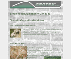 erosionsschutzmatte.com: Erosionsschutzmatten WGW 40-E für den Straßen und Landschaftsbau
Erosionsschutzmatten aus unbehandelter Schafwolle für Garten- und Landschaftsbau, Böschungssicherung, Erosionsschutz, Hangsicherung, Hangabsicherung, Hangbefestigung, Pflanzenschutz uvm.