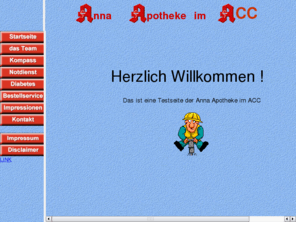 anna-apo.com: Anna Apotheke im ACCf
Anna Apotheke im ACC - Annaberger Straße 315, 09125 Chemnitz, Telefon: (0371)510736 