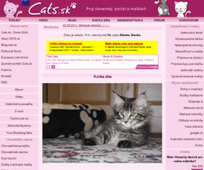 cats.sk: c a t s . s k - prvý slovenský portál o mačkách, mačka, mačky
Cats.sk - prvý slovenský portál o mačkách