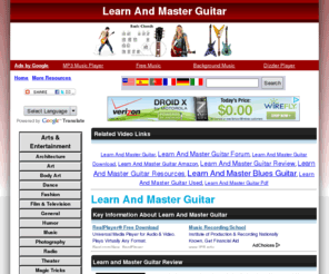 musicplayersandmore.com: Learn And Master Guitar Videos About Learn And Master Guitar  - Watch Free Learn And Master Guitar Videos
Do U skaDoogle? - The most powerful Multi-Lingual Tools on the Net. Get yours FREE!