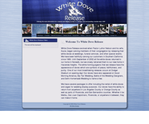 palomasblancas.net: White Doves Release ~ Southern California doves for funerals, weddings, and other events ~ Norwalk / Hacienda Heights.  Wedding / Funeral Doves Releases
Joomla! - the dynamic portal engine and content management system