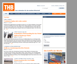 thb.info: THB Täglicher Hafenbericht
THB Täglicher Hafenbericht und thb.info. Stets aktuelle Schifffahrts- und Hafennews.