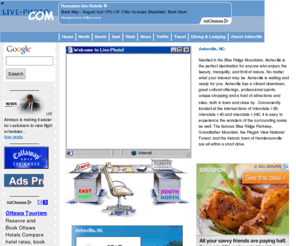 ashevilletraffic.com: Live-photo
Ever dream of being lost in the tranquility of the Blue Ridge Mountains? Now see live images of downtown Asheville, NC--taken every minute, 24 hours a day--right from your own computer. Nestled between the Blue Ridge Mountains and the Great Smokey Mountains, this tranquil Western North Carolina city enjoys a mix of easy living lifestyle and small town atmosphere, with many of the cultural benefits you would find in the big cities of America.