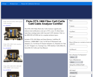 dtx1800.com: Fluke DTX-1800 Fiber Cat5 Cat5e Cat6 Cable Analyzer Certifier
Fluke DTX-1800 Fiber Cat5 Cat5e Cat6 Cable Analyzer Certifier