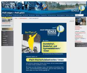 lehrer-gesucht.info: August-Hermann-Francke-Schule Gieen - Lehrer/-innen
Dies ist die Website der christlichen Privatschule August-Hermann-Francke-Schule in Giessen.