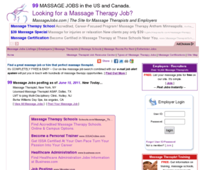 massage-therapy-careers.com: Massage Therapy Jobs : Massage Jobs - massagejobs.com
Find a massage job by Searching the largest database of Massage Jobs.