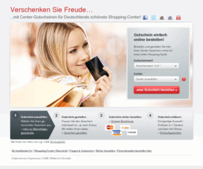 sonaesierra-gutscheine.com: Gutscheine für Männer & Frauen von www.sonaesierra-gutscheine.com
Verschenken Sie den Center-Gutschein für 3 Einkaufscenter deutschlandweit. Mit dem Einkaufsgutschein immer passende Geschenkidee für Männer & Frauen.