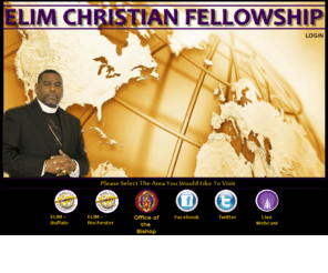 twudcm.org: ELIM Christian Fellowship
ELIM Christian Fellowship, Inc. is a non-denominational, multi-cultural, Bible-based ministry engaged in Spirit-filled worship that touches the heart of God, preaches and teaches with integrity the Word of God, and equips the saints to do the work of Jesus Christ to evangelize the world. Elim Christian Fellowship is one church in two locations. The senior pastor is Bishop T. Anthony Bronner.