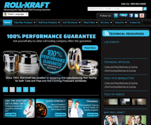 weldedtubeandpipemachines.net: Roll-Kraft | Roll Forming | Roll Forming Tooling | Tube and Pipe Tooling | Tube Rolls | Pipe Rolls
Roll Kraft - For all of your tube, pipe, and roll forming tooling, equipment and spare parts needs.