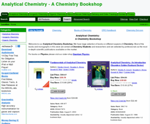 bulvinos.com: Analytical Chemistry: A Chemistry Bookshop
Analytical Chemistry - A Chemistry Bookshop (Page 1)