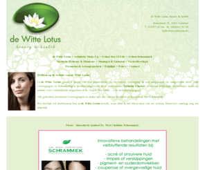 dewittelotus.be: de Witte Lotus - Beauty & Health - schoonheidsinstituut Aarschot schoonheidssalon
de Witte Lotus - schoonheidsinstituut Aarschot schoonheidssalon, schoonheidsinstituut, Gelaat- en lichaamsverzorgingen, Deluxe Medische Pedicure en Manicure, Massages, Artistieke make-up, Voedingsadvies, Arrangementen, Cadeaubons